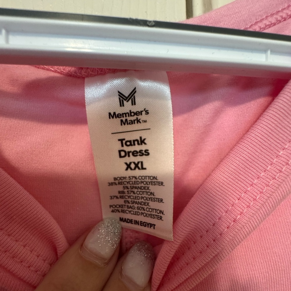 Casual Pink Sleeveless Women's Dress - Picture 4 of 4